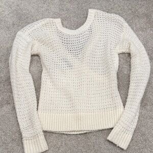 Abercrombie & Fitch Women's Ivory Knit Sweater